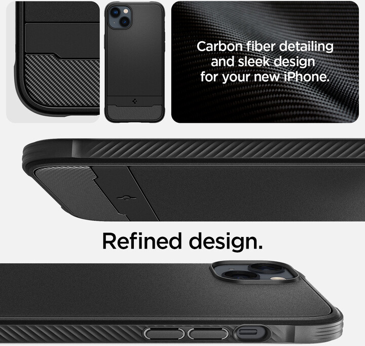 Mbulesa mbrojtëse Spigen Rugged Armor MagSafe për Apple iPhone 14, e zezë