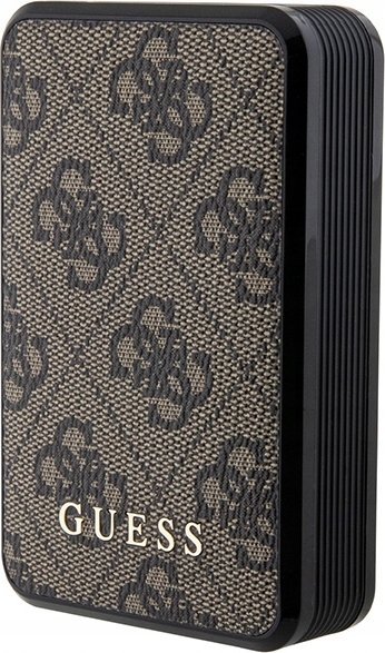 Powerbank Anker Guess 4G Leather Metal Logo, 10000mAh, 18W, kafe