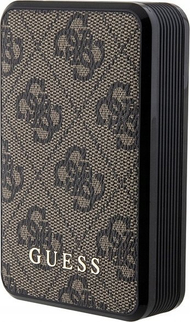 Powerbank Anker Guess 4G Leather Metal Logo, 10000mAh, 18W, kafe