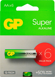 Bateri alkaline Blow Super LR6 AA, 1.5V, paketim 6 copë