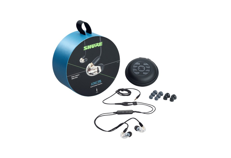 Kufje Shure AONIC 215, in-ear, transparente