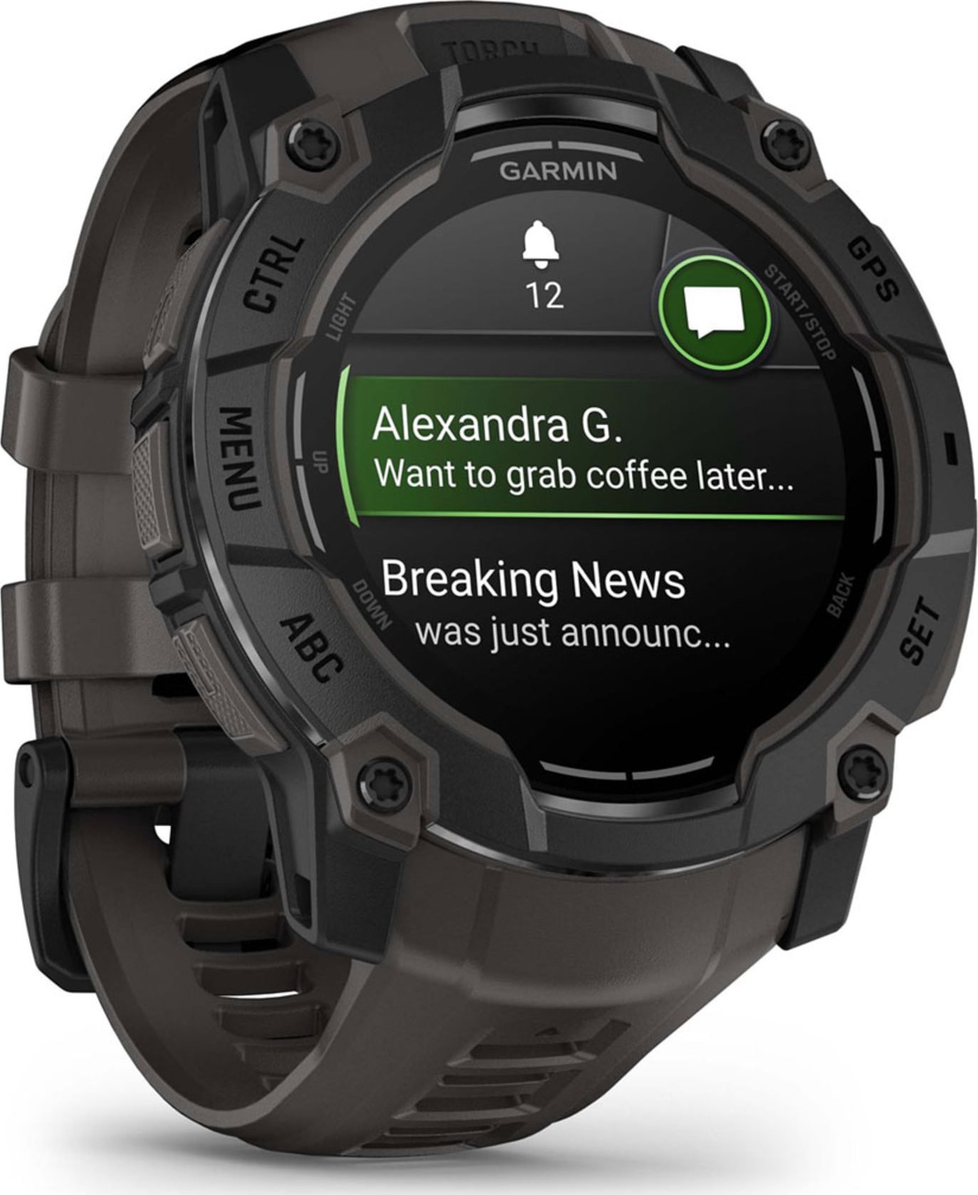 Ora inteligjente Garmin Instinct 3 AMOLED, GPS, 10 ATM, e zezë