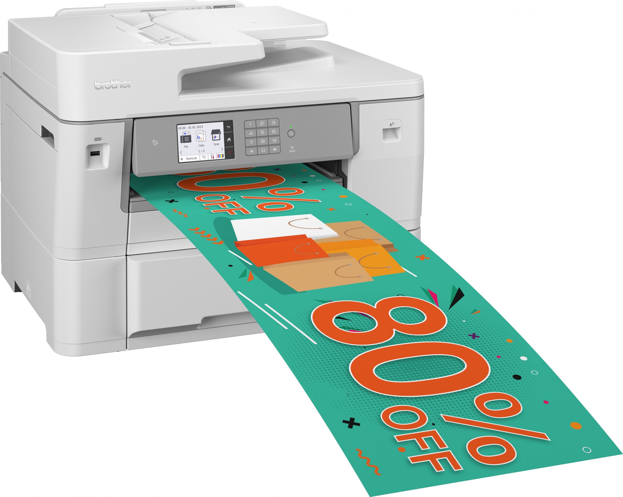 Printer multifunksional inkjet Brother MFC-J6959DW, A3, Wi-Fi, i bardhë