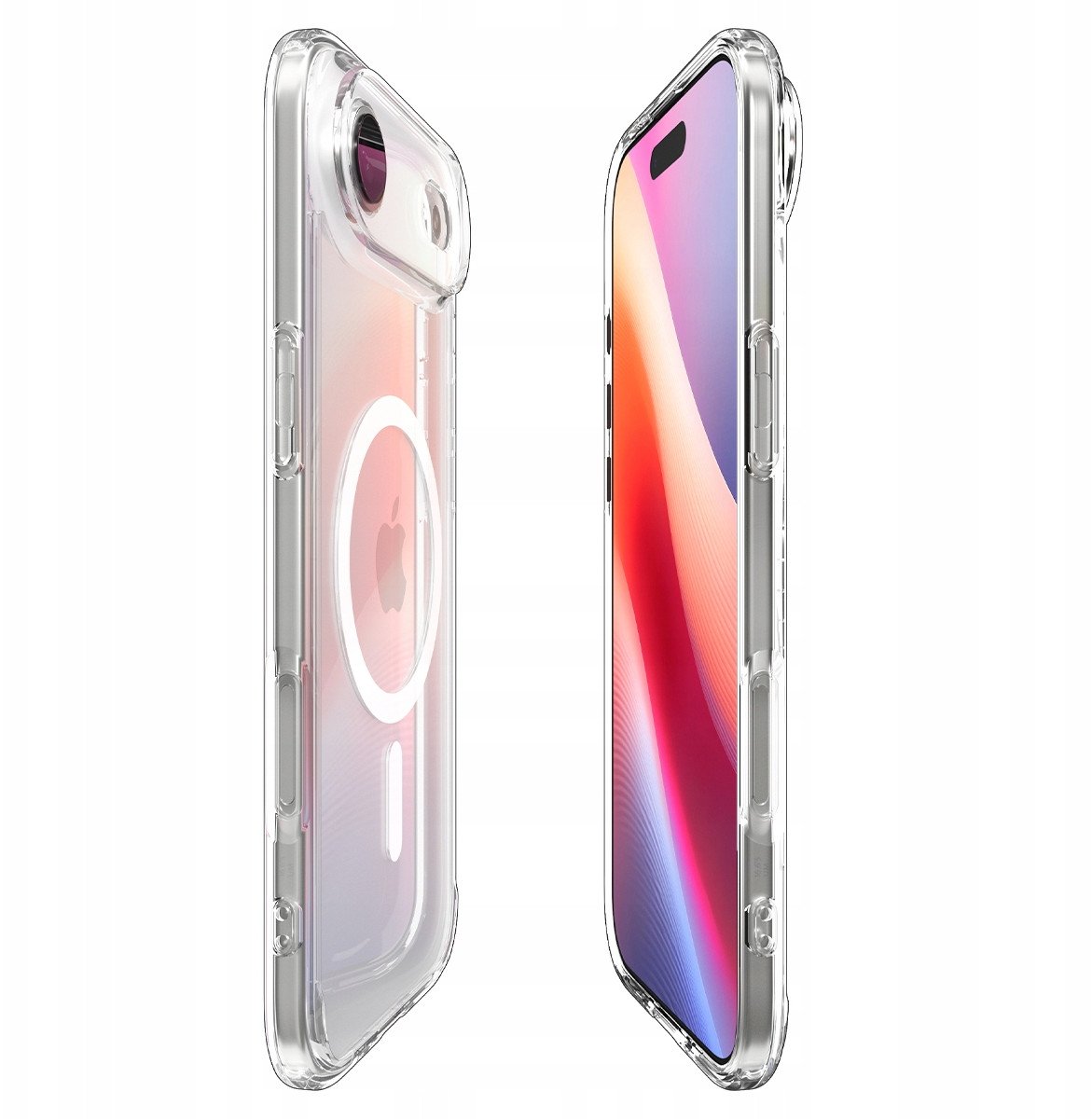 Mbulesë telefoni Spigen Ultra Hybrid MagSafe për iPhone 17 Air Pro, transparente, e bardhë