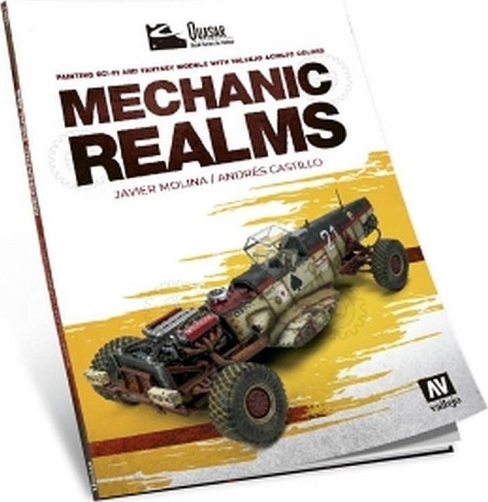 Libër Vallejo Mechanic Realms, udhëzues pikturimi modele sci fi dhe fantazi, anglisht