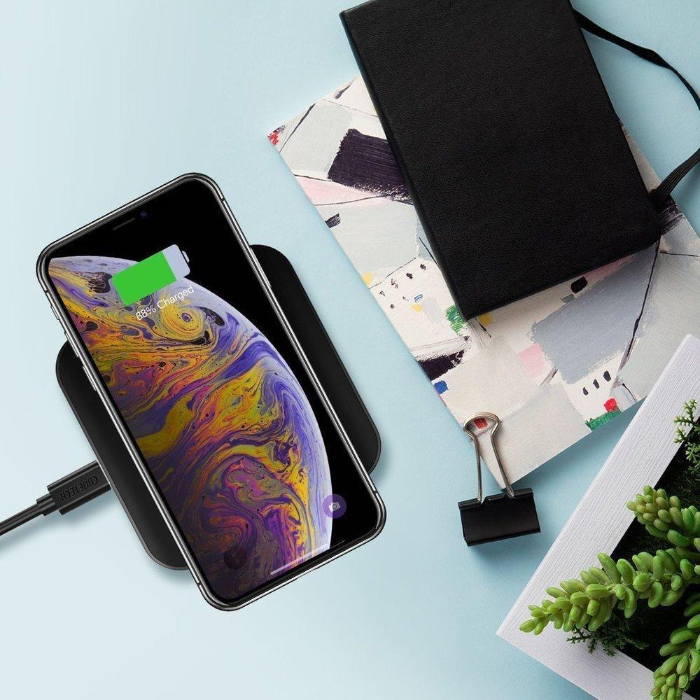 Karikues wireless Choetech Qi, set 2 copë, 10W, i zi