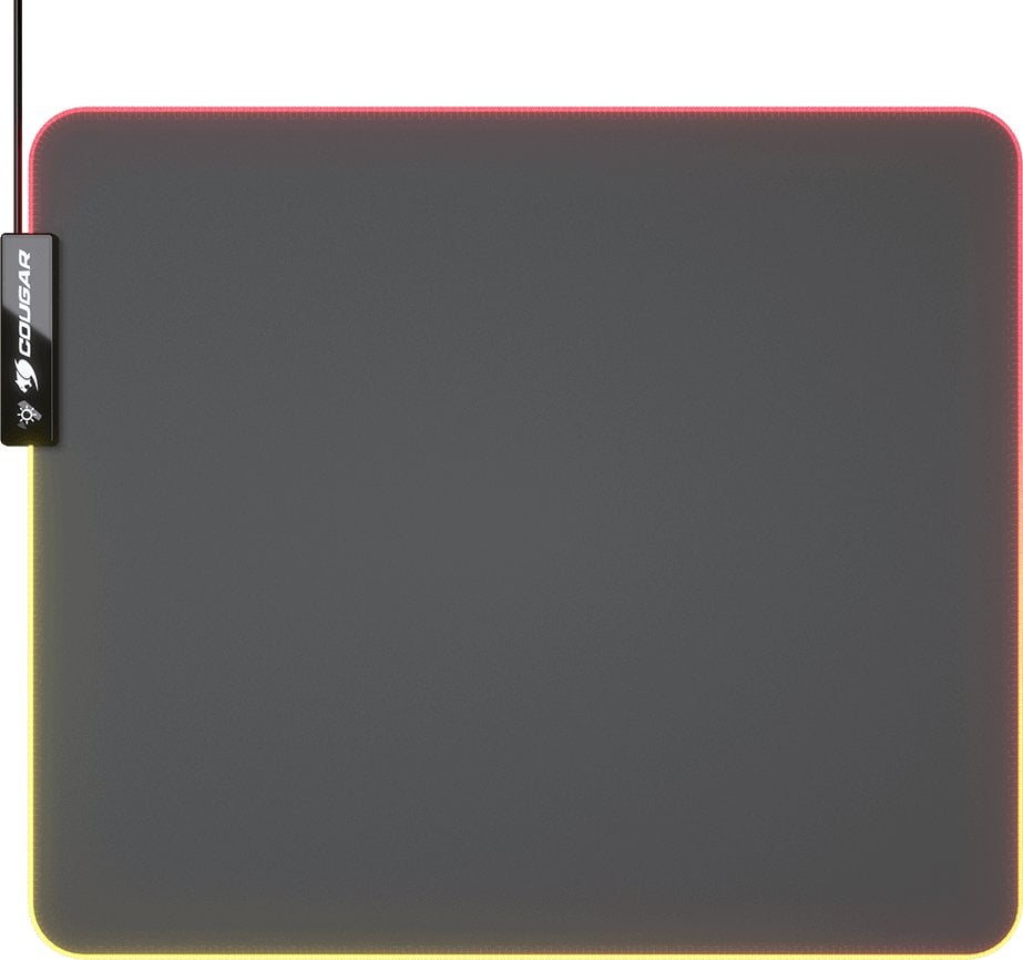 Подлога за глувче за гејминг Cougar NEON, RGB, голема големина, црна
