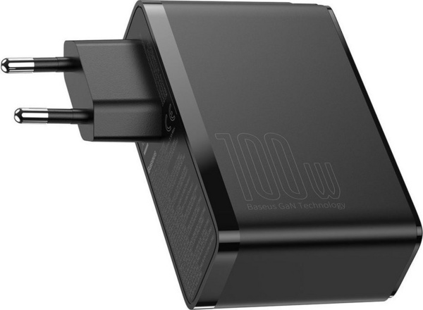 Karikues Baseus GaN2 Pro 2x USB-A 2x USB-C 3 A (BSU2726BLK), 100 W, i zi