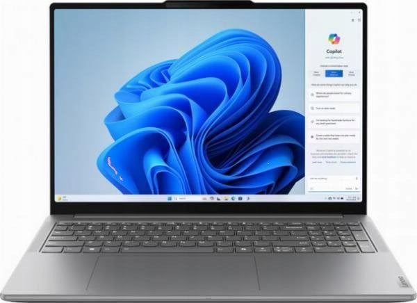 Laptop Lenovo Yoga Pro 9 16IMH9, 16", Intel Core Ultra 7 155H, 16GB RAM, 512GB SSD, NVIDIA RTX 4060, gri