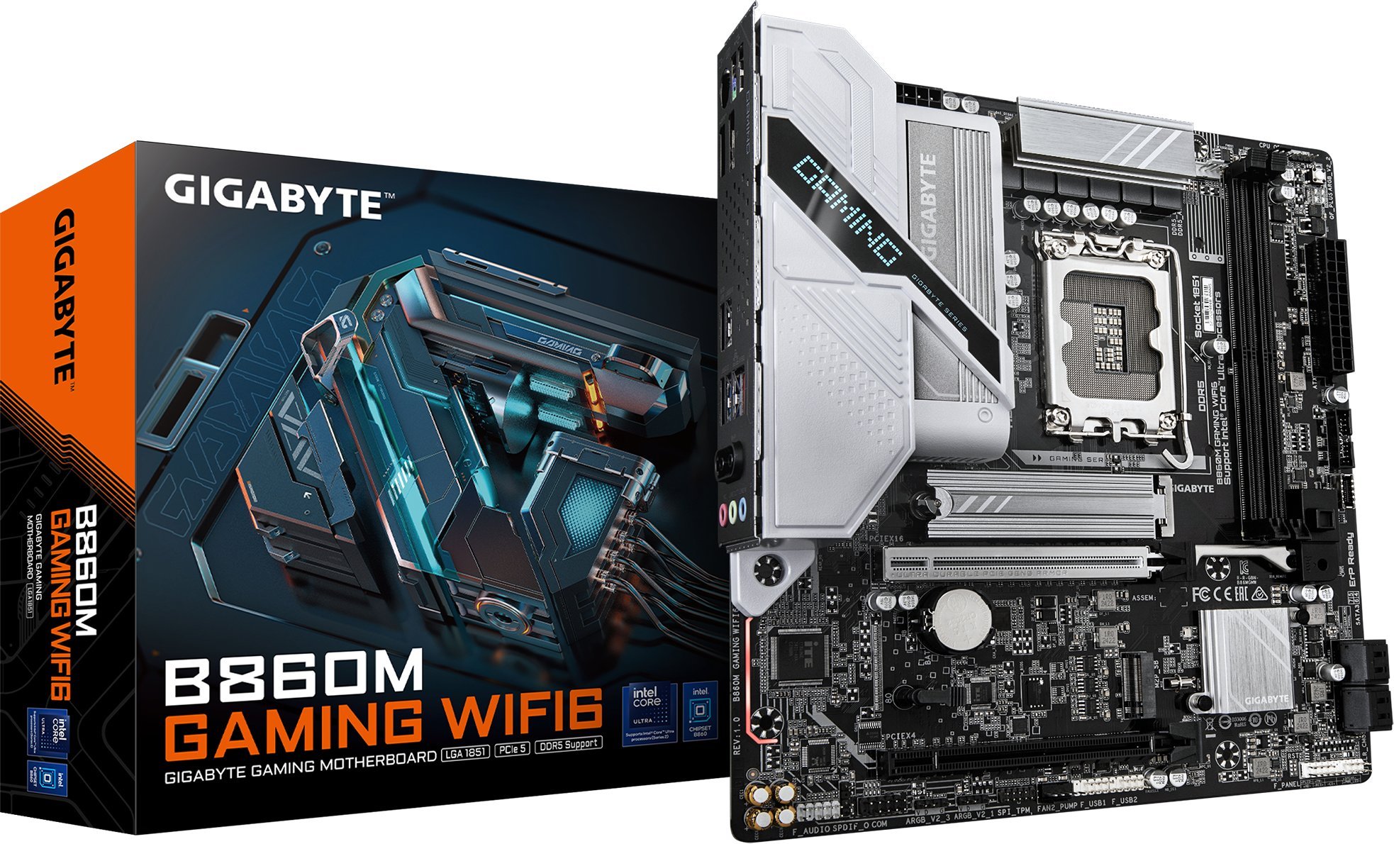 Pllakë amë Gigabyte B860M Gaming, mATX, DDR5, WIFI 6