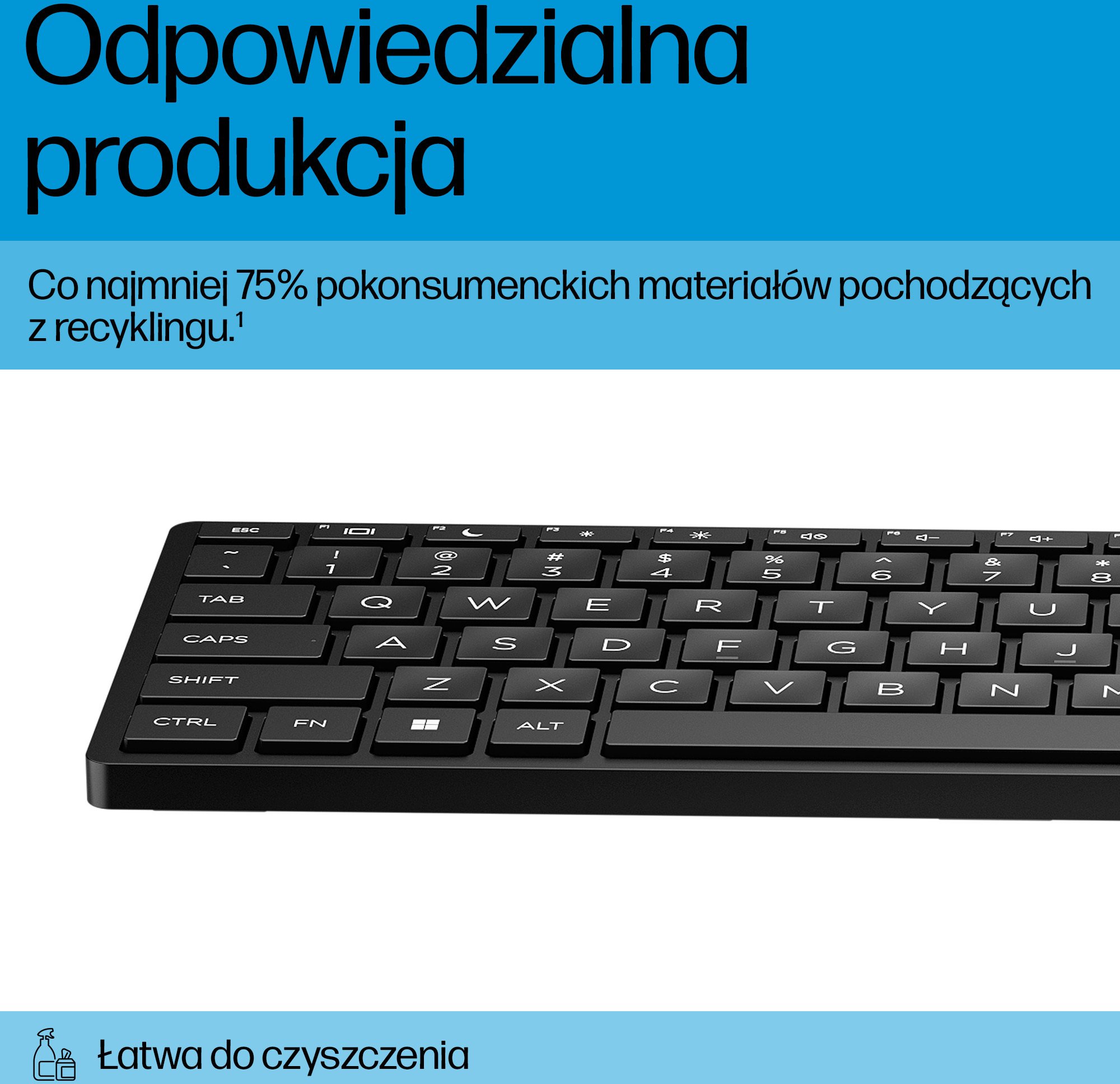 Tastierë HP 320K WD, me kabllo, layout gjerman DE, e zezë