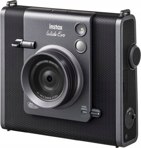Kamerë instant hibride Fujifilm Instax Wide Evo, 16MP, ekran 3.5", e zezë