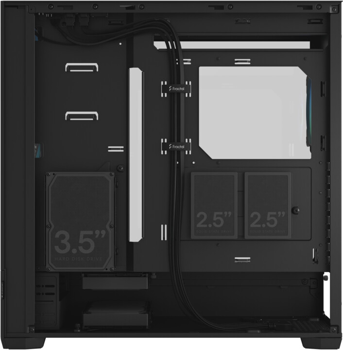 Kasë kompjuteri Fractal Design Pop XL Air RGB Black TG Clear Tint