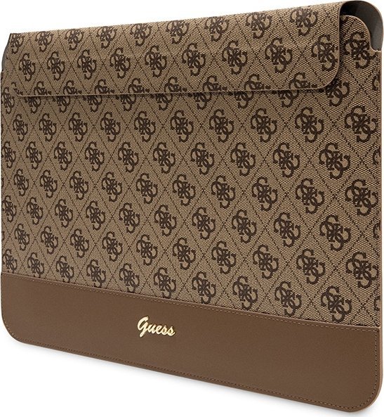 Futrollë laptopi Guess 13/14", PU, dizajn 4G, e zezë