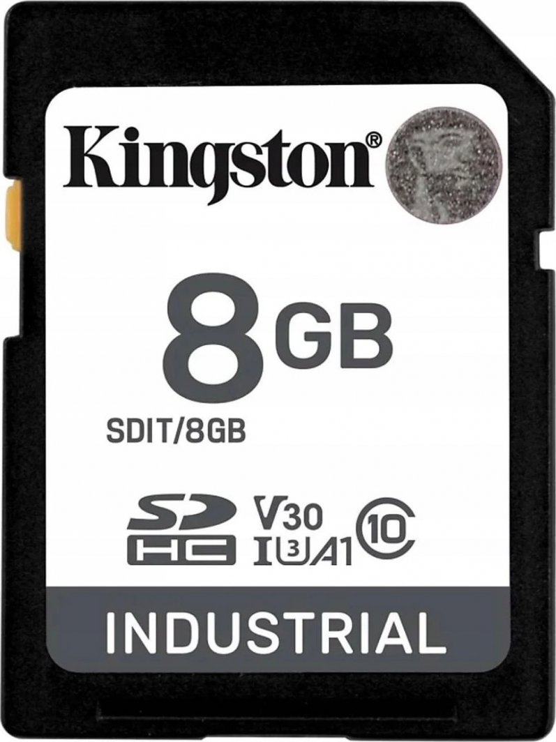 MicroSDHC Kingston Industrial UHS-I V30 card (SDIT/8GB), 8GB, klasa 10