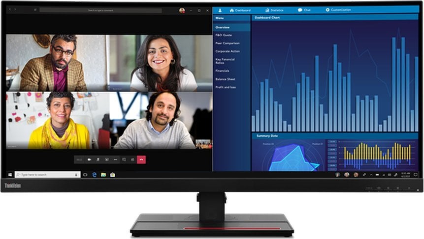 Monitor Lenovo ThinkVision P34w-20, 34.14", 3440 x 1440 (UWQHD), 60Hz, i zi