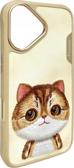 Kllaf telefoni Nimmy Big Eyed Pet 2.0 Cat për iPhone 16 6.1", i kaftë