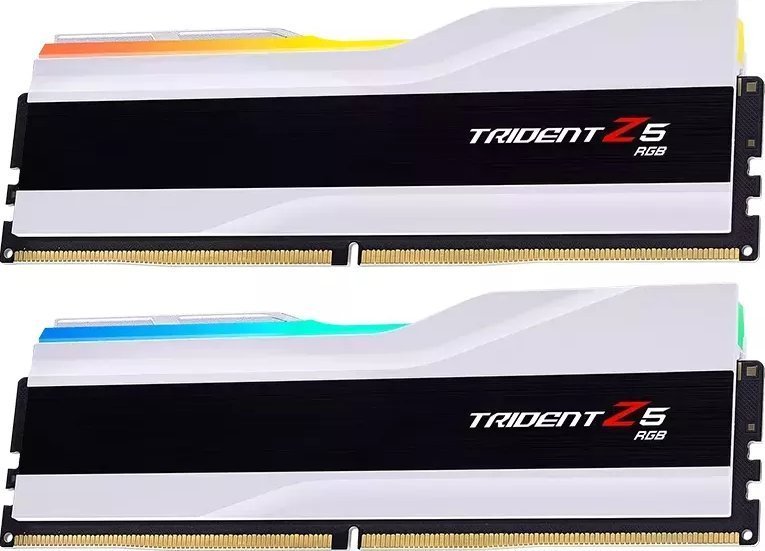 RAM G.Skill Trident Z5 RGB F5-6400J3039G16GX2-TZ5RW, DDR5, 32GB 6400MHz, e bardhë