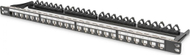 Panel modular Digitus Patch DIGITUS, 19", 24 porte 0.5U për modulet kryesore (RAL 9005)