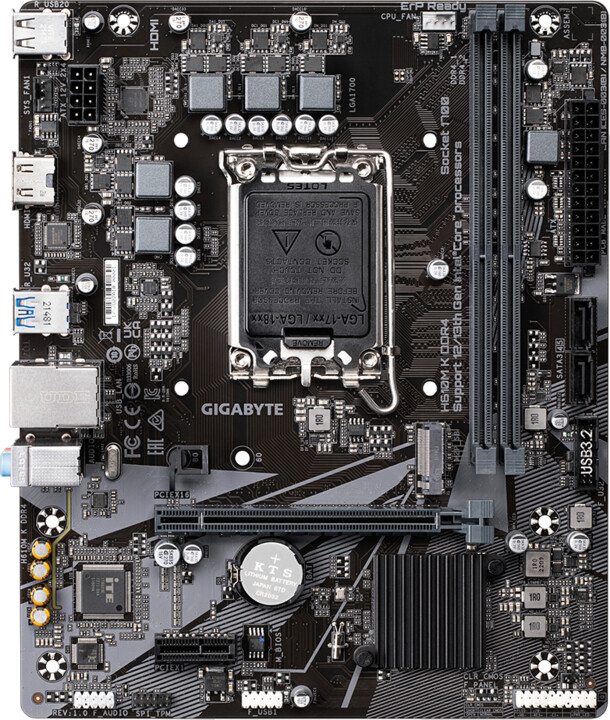 [OUTLET] Pllakë amë GIGABYTE H610M H DDR4 - Intel H610