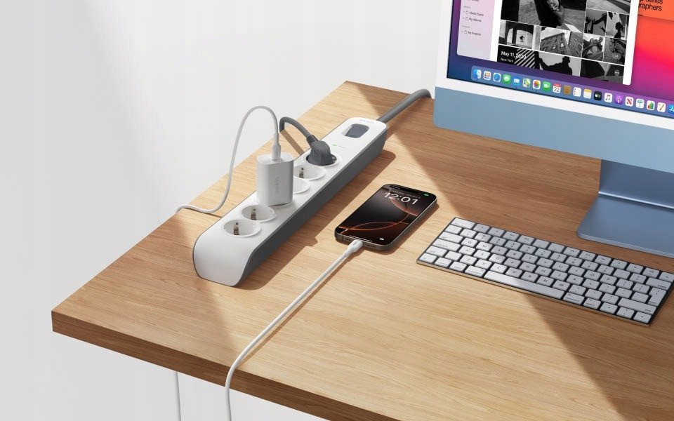 Prizë Belkin Power Strip, 6 dalje, kabllo 2 m, e bardhë