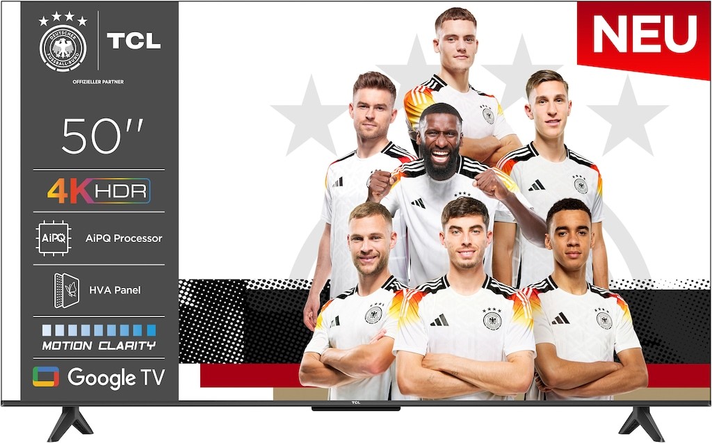 Телевизор TCL 50V6CX1, 50\", 4K Ultra HD, Google ТВ, црн