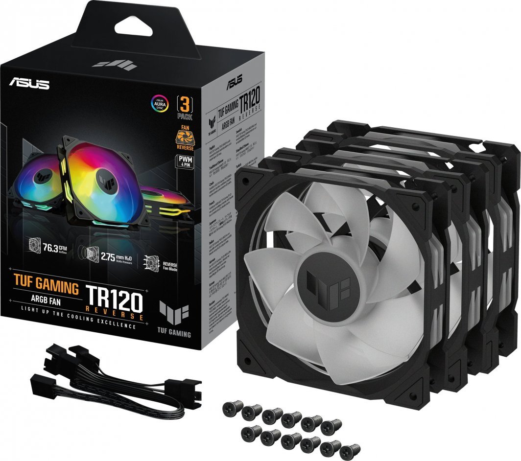 Ftohës Asus TUF Gaming TR120 ARGB, i zi