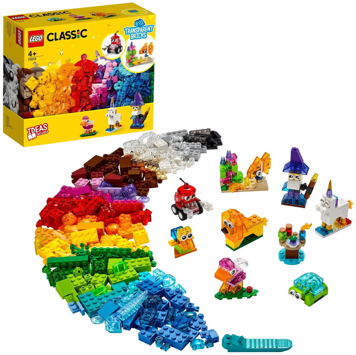 Kube krijuese LEGO Classic 11013 transparente