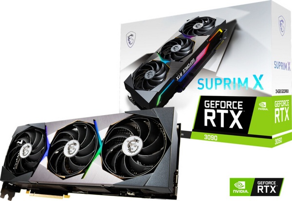 [OUTLET] Kartë grafike MSI GeForce RTX 3090 SUPRIM X 24G, 24GB GDDR6X, IV