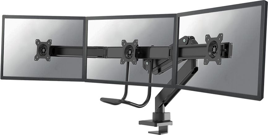 Mbajtëse tavoline për 3 monitorë Neomounts NM-D775DX3BLACK, 17"-24", VESA, e zezë