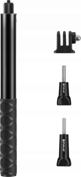 Set selfie stick metalik Puluz, 2 copë, për Insta360 One RS X2, i zi