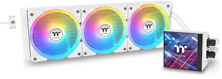 Ftohës uji AIO Thermaltake MAGFloe 420 Ultra, 420mm, ARGB, i bardhë Snow