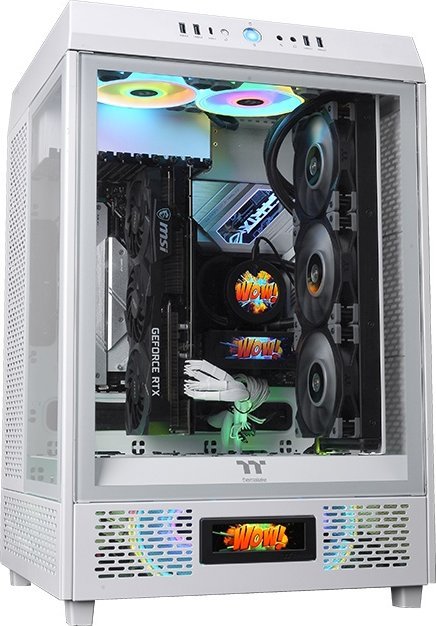 Panel LCD për kasë Thermaltake Snow White, 3.9", për Tower 500, i bardhë