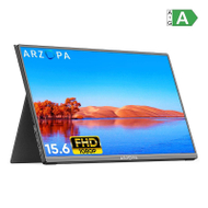Monitor portativ Arzopa, 15.6", Full HD IPS, me prekje, gri