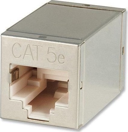Adaptor rrjeti Lindy 60187, RJ45, CAT5e STP, metalik