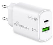 Karikues USB MediaRange MRMA112-2, 2 porte, i bardhë
