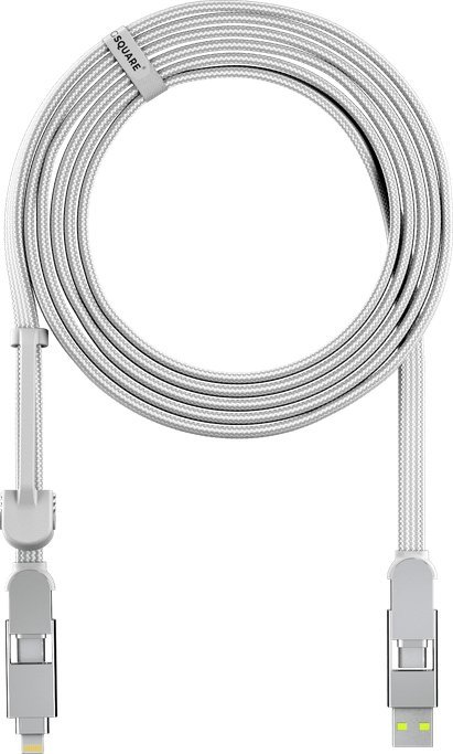 Kabllo karikimi Rolling Square inCharge XL, 3m, e bardhë