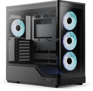 Kasa PC Aerocool P500A Mid Tower, xham i temperuar, ARGB, e zezë