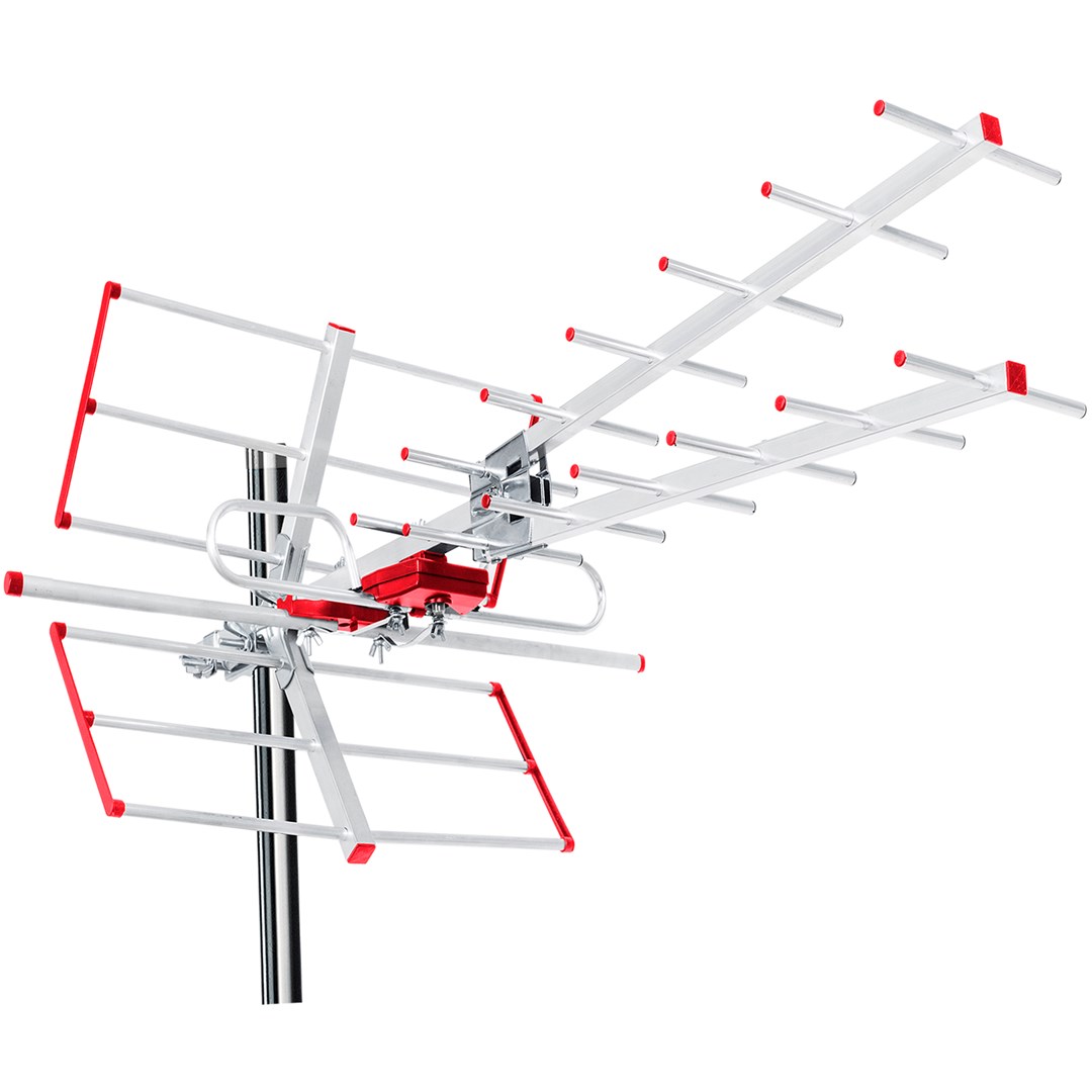 Antena e jashtme TV Maclean MCTV-855A, Full HD, DVB-T/T2 H.265 HEVC, gri