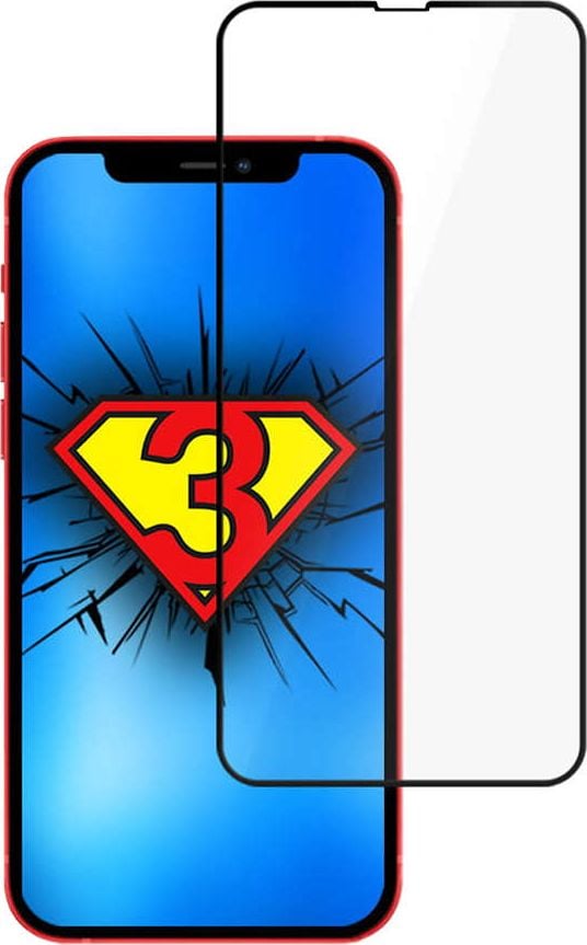 Mbrojtës ekrani 3MK HardGlass Max Lite, për iPhone 13 Pro Max 6.7", i zi