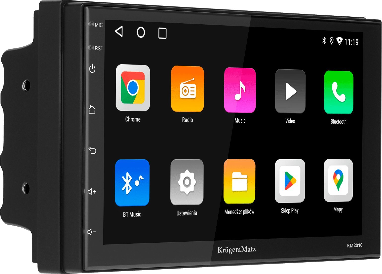 Radio veture Kruger&amp;Matz KM2010, ekran LCD, Bluetooth CarPlay Android Auto, me GPS