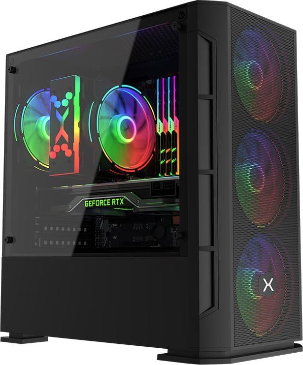 Ventilatorë Krux Lunar ARGB KIT 3x120 mm, 12 V, i bardhë/ zi