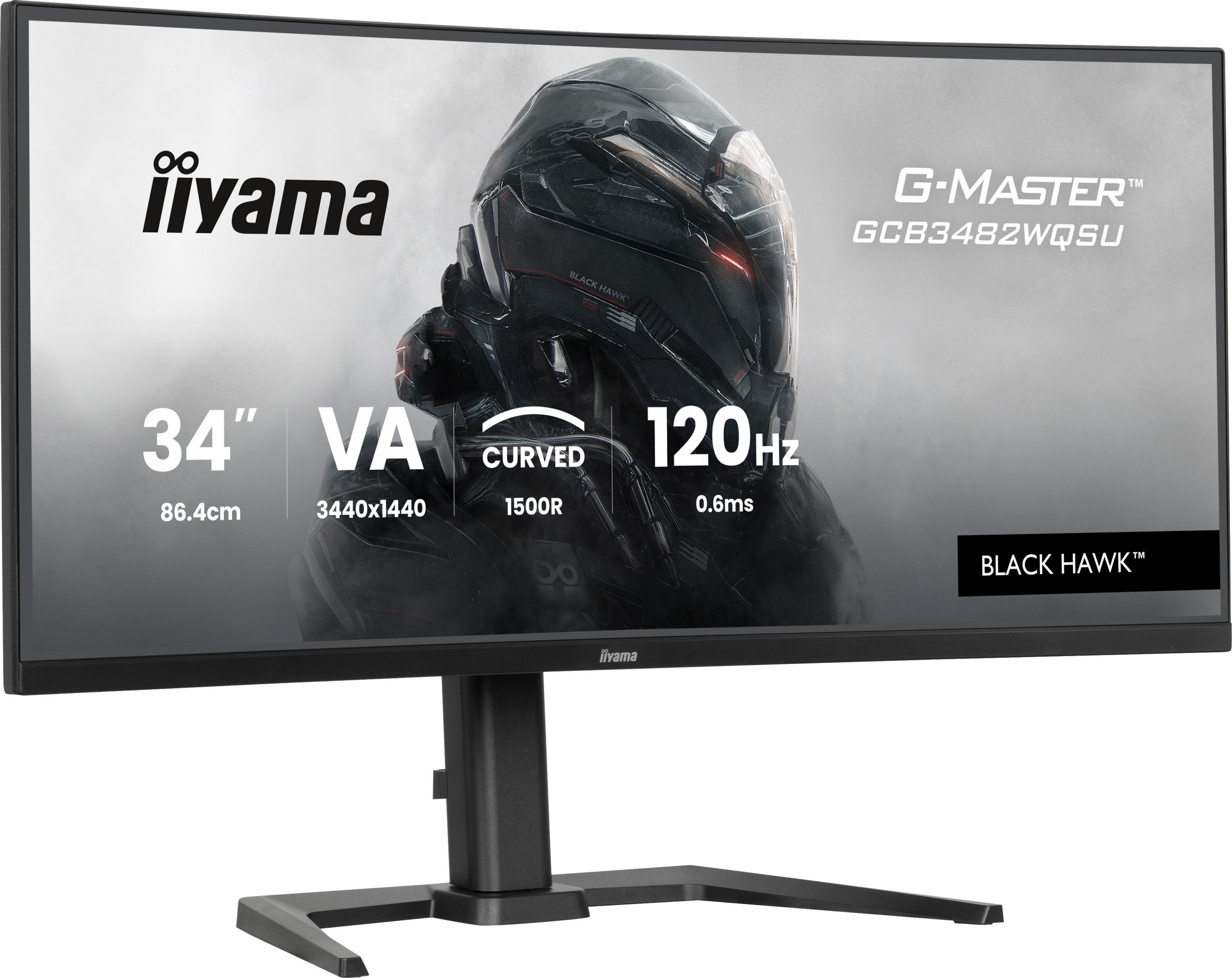 Monitor gaming i harkuar Iiyama G-MASTER GCB3482WQSU-B1, 34", UWQHD, 120Hz, i zi
