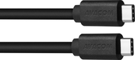 Kabllo karikimi AVACOM USB Type-C në USB Type-C, 40cm, e zezë