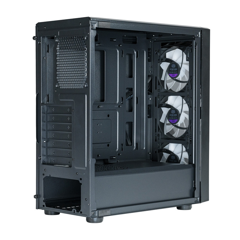 Kuti PC Cooler Master CMP 520, ATX, 3 ventilatorë ARGB, e zezë