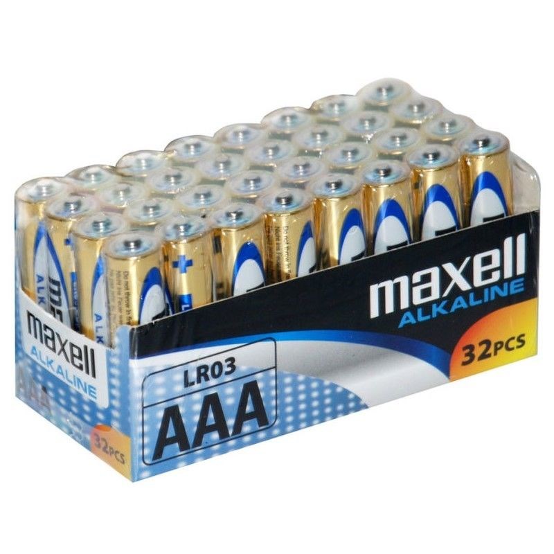 Bateri alkaline Maxell LR03 AAA, paketim 32 copë