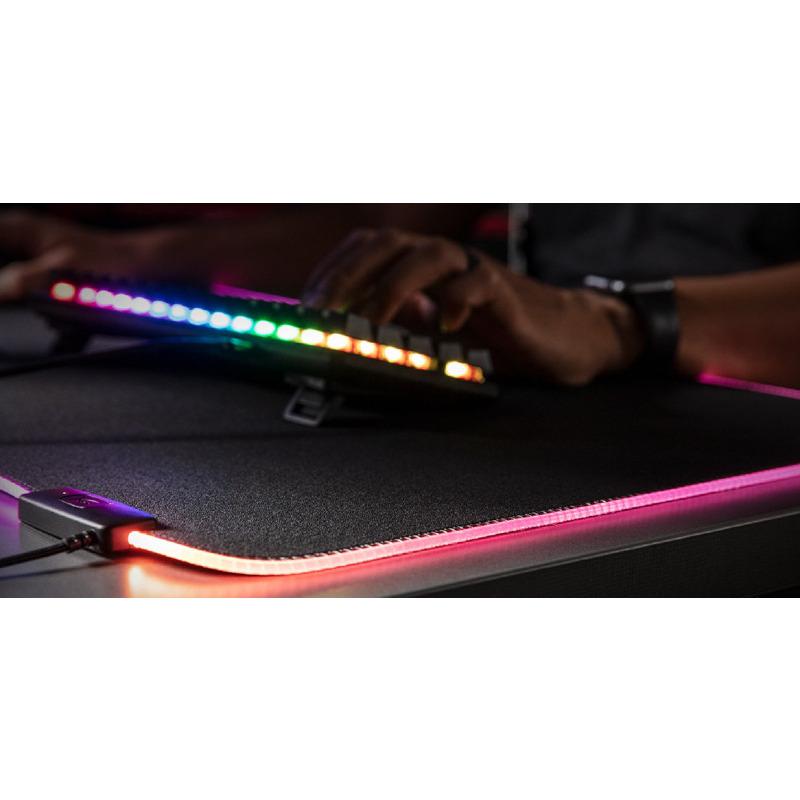 Mousepad gaming HyperX Pulsefire Mat, RGB, madhësia XL, i zi