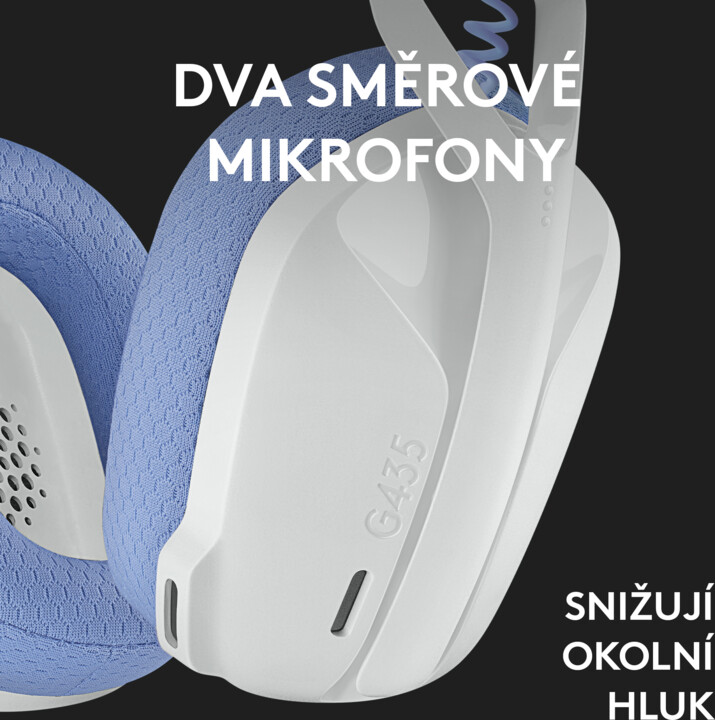 [OUTLET] Kufje Logitech G435, të bardha