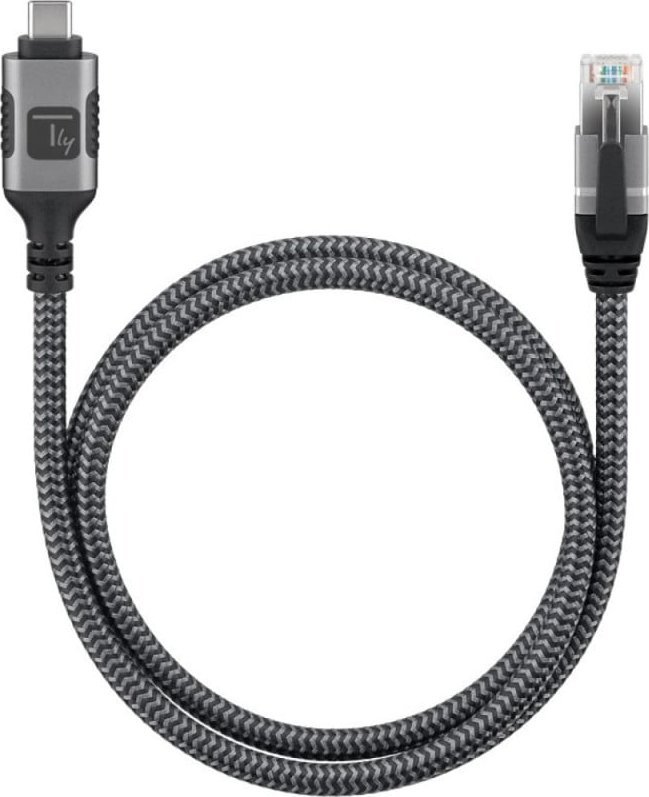 Kabllo rrjeti Techly ICOC U3C-RJ45-030, USB-C në RJ45, Gigabit Ethernet, Cat6, 3m
