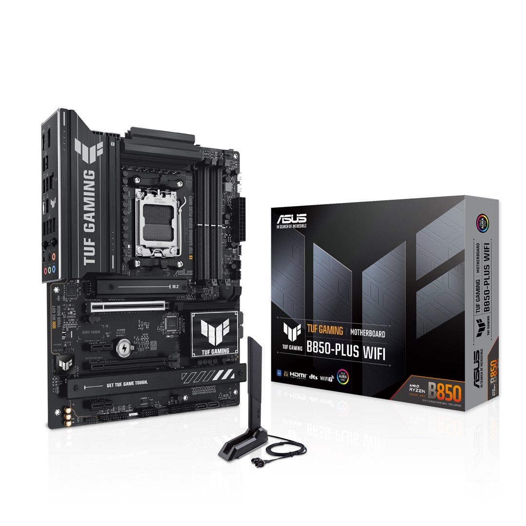 Motherboard ASUS TUF Gaming B850 Plus WIFI, AM5, DDR5, e zezë